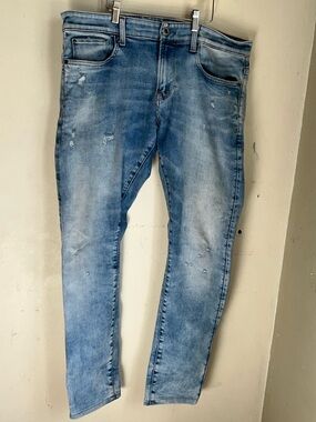 G-STAR Men's Light Blue Washed Slim Jeans